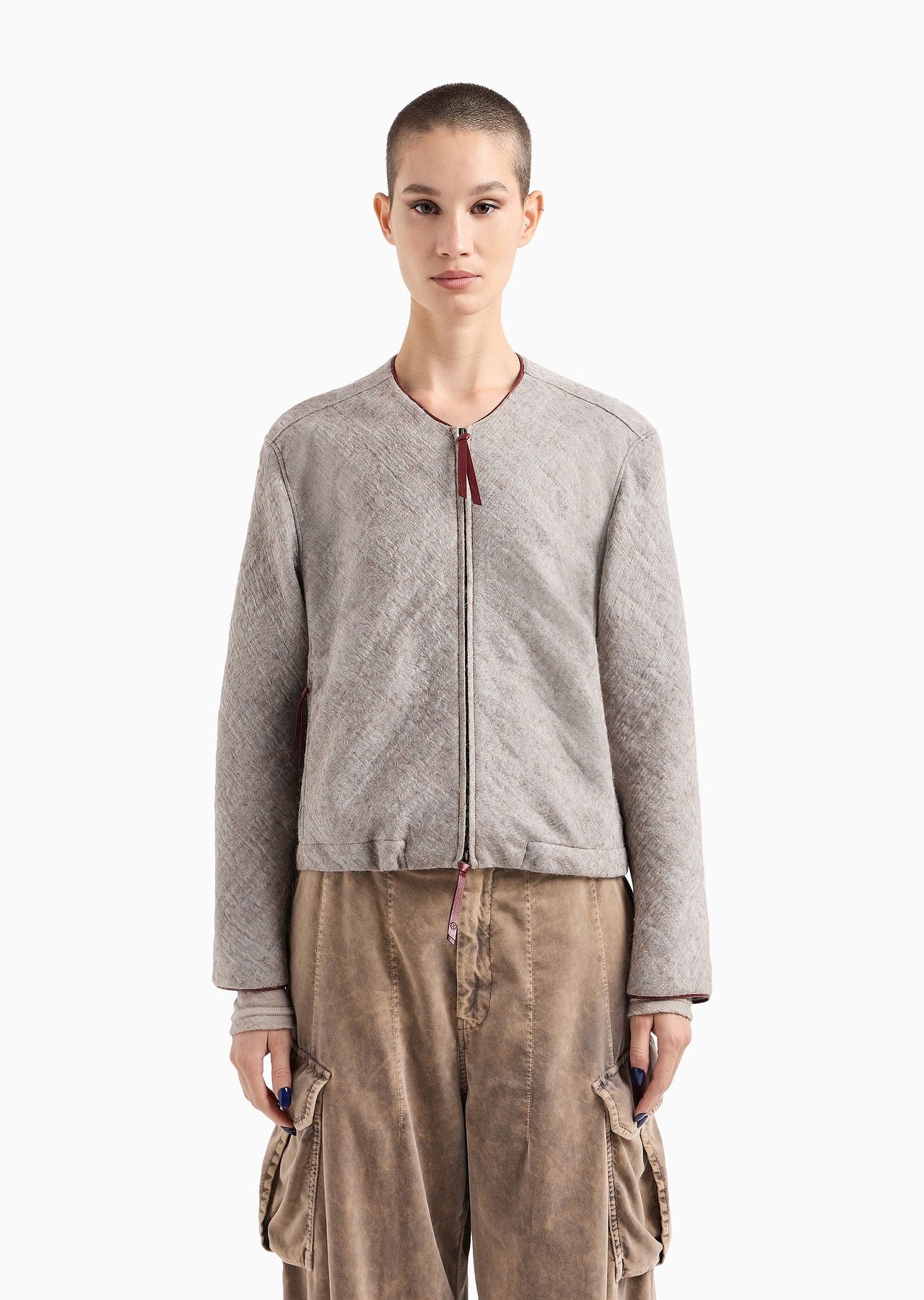 Alpaca and silk-blend blouson - 2
