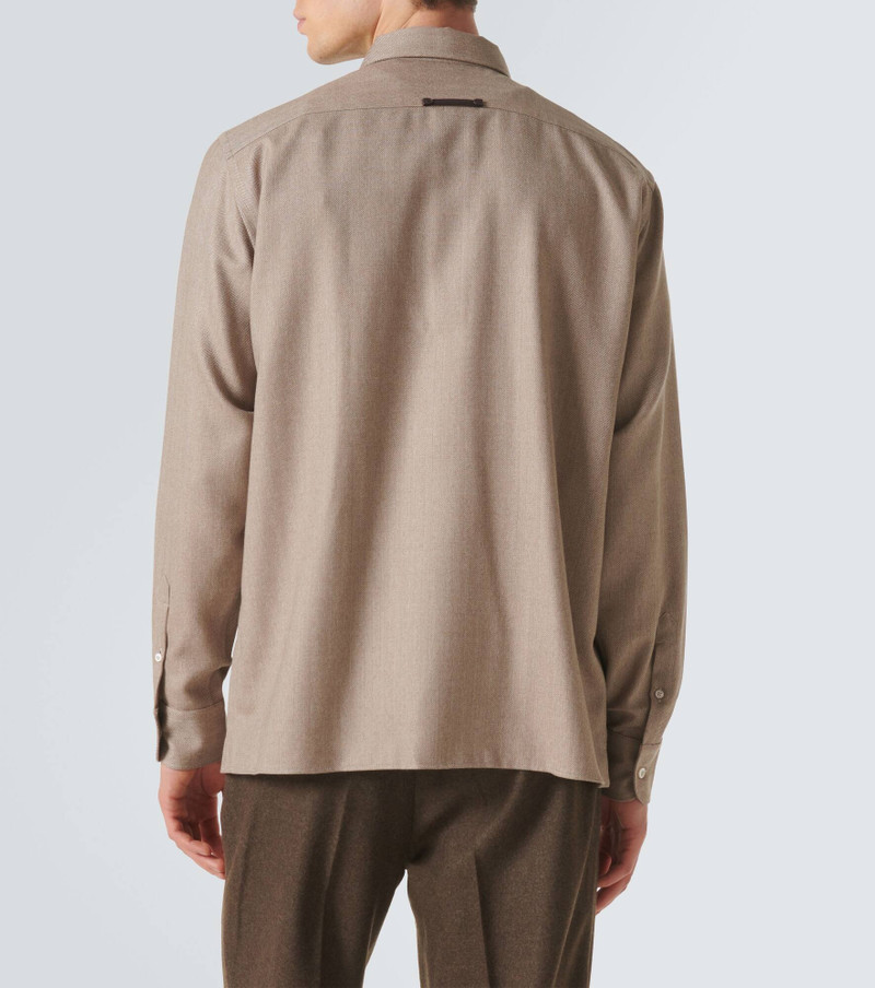 Herringbone wool shirt 4