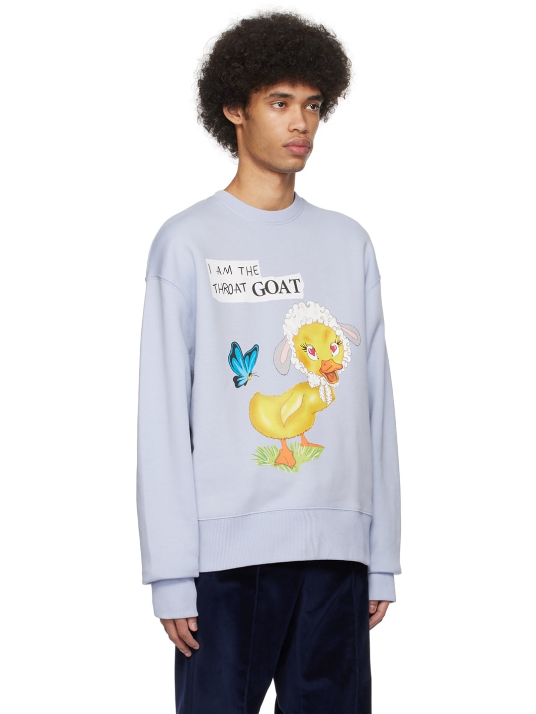 Blue Goat Sweatshirt - 2