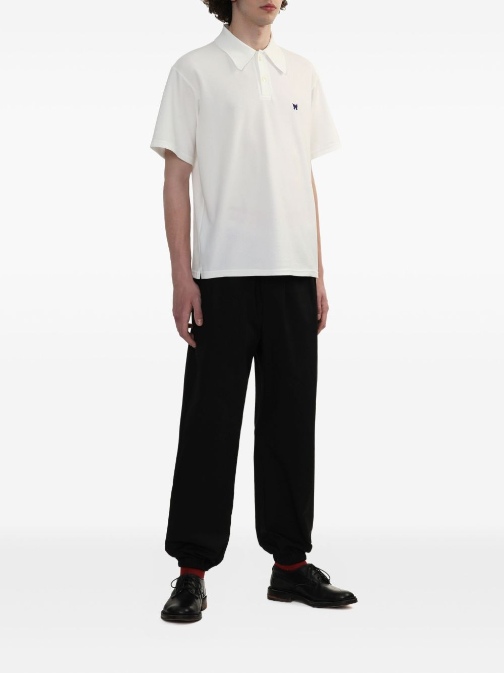 logo-embroidered polo shirt - 2