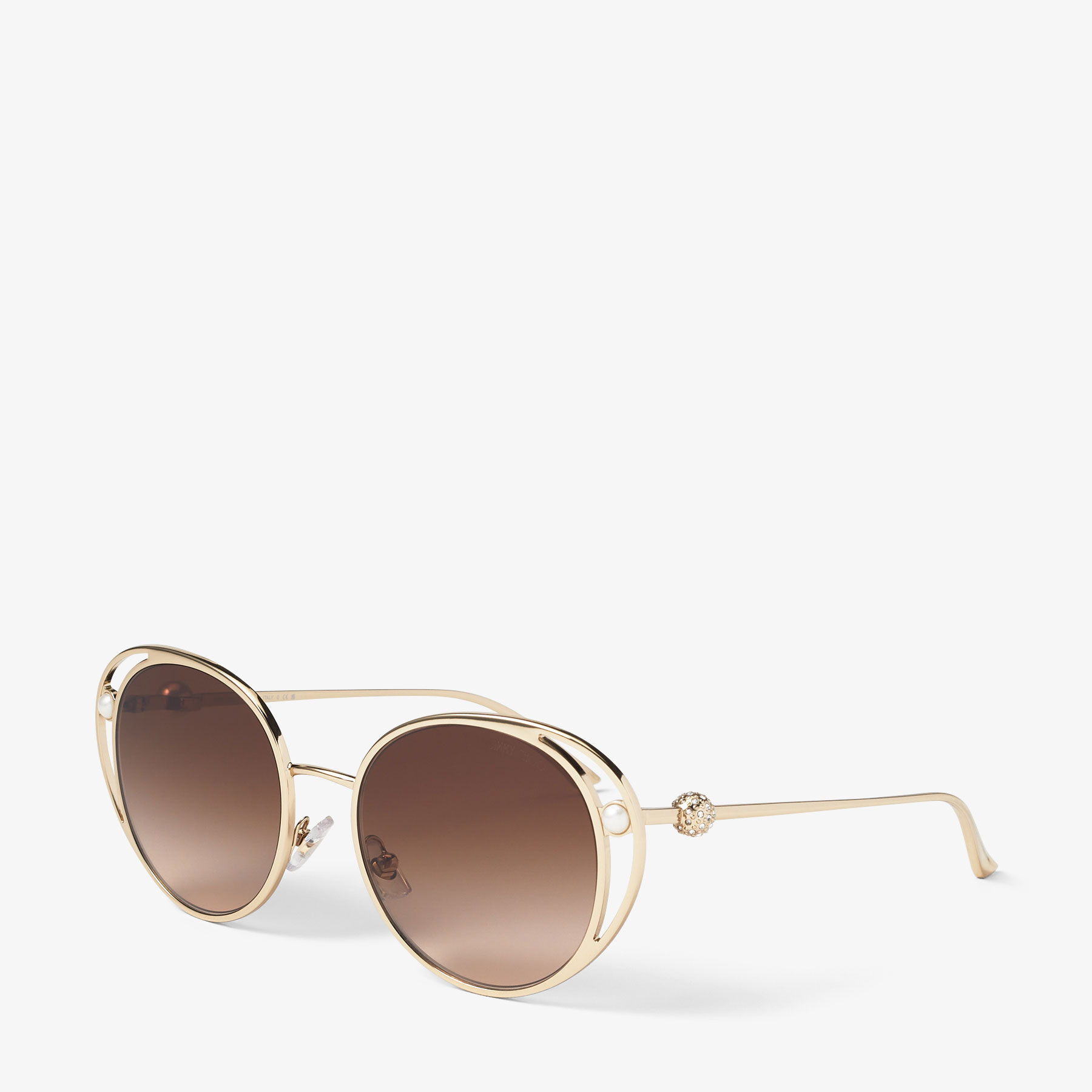 Angela
Pale Gold Oval Sunglasses - 2