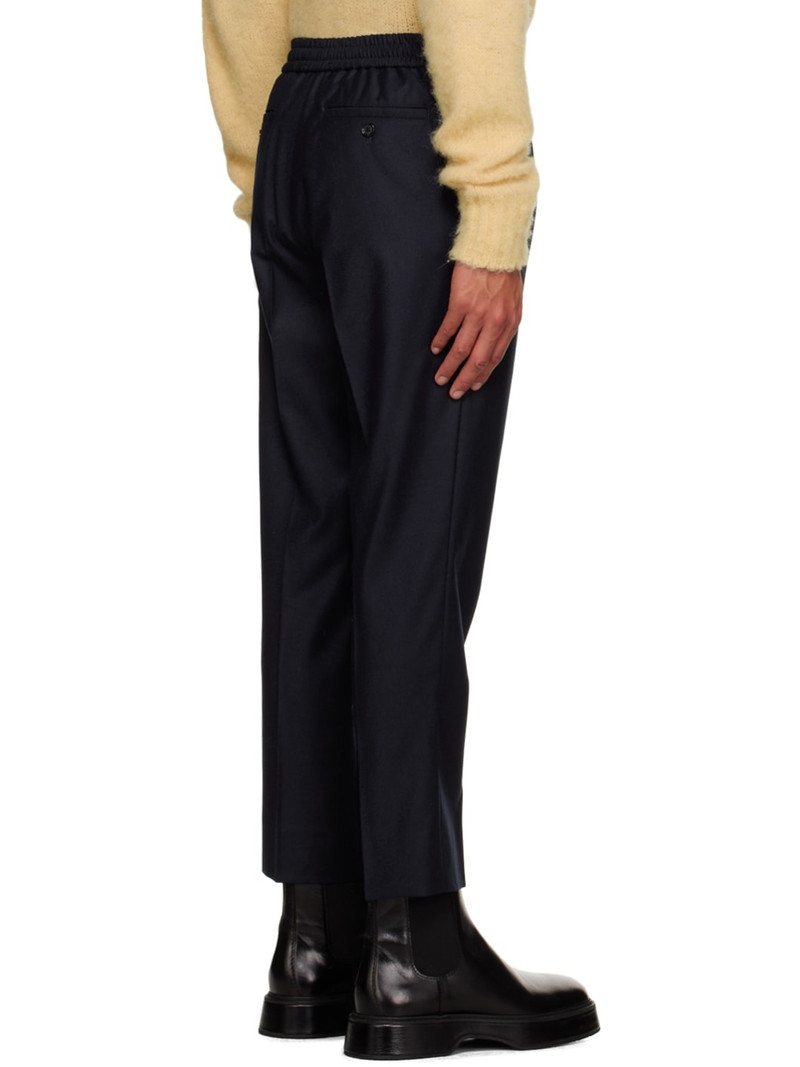 Navy Drawstring Trousers 3