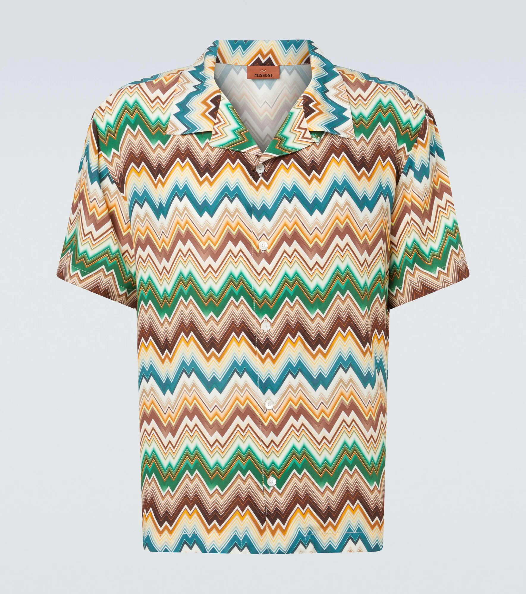 Zigzag bowling shirt - 1