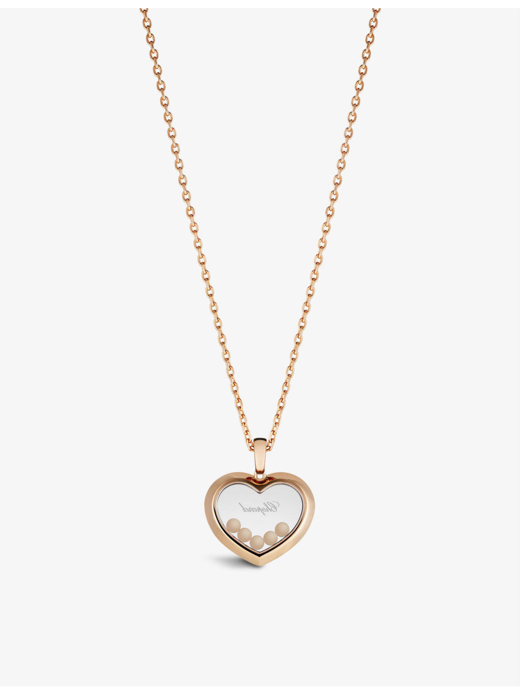 Happy Diamonds 18ct rose-gold and 0.73ct brilliant-cut diamond necklace - 3
