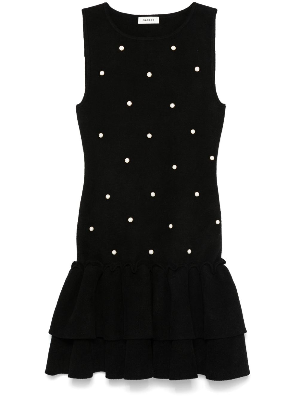 bead-embellished mini dress - 1