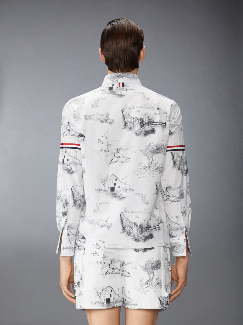 SCENIC TOILE COTTON POPLIN UTILITY ARMBAND SHIRT 3