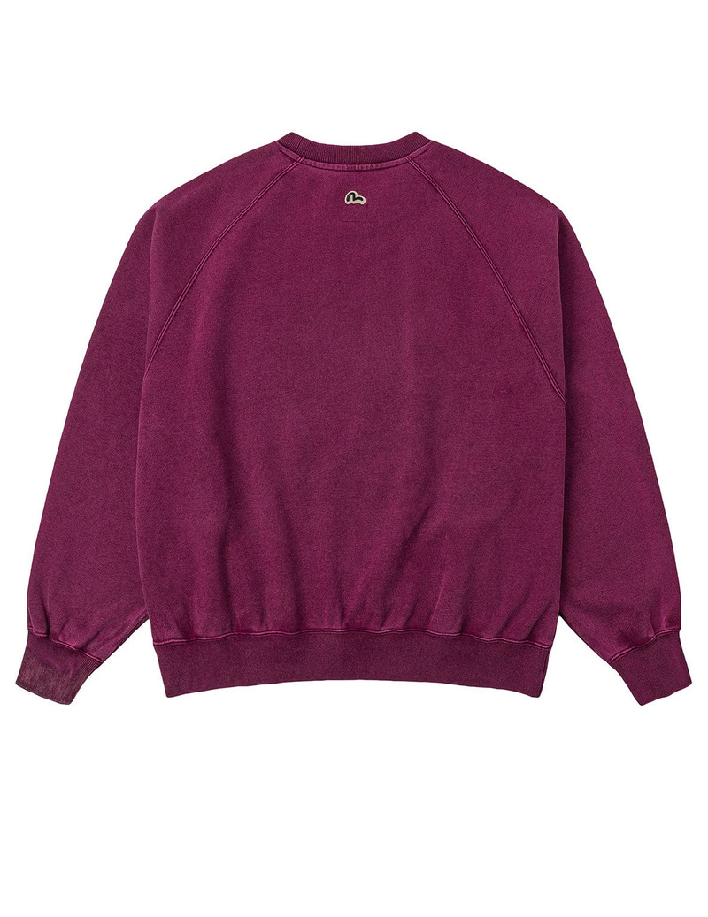 EVISU American "Ebisu" Patch and Seagull Embroidery Relax Fit Sweatshirt outlook