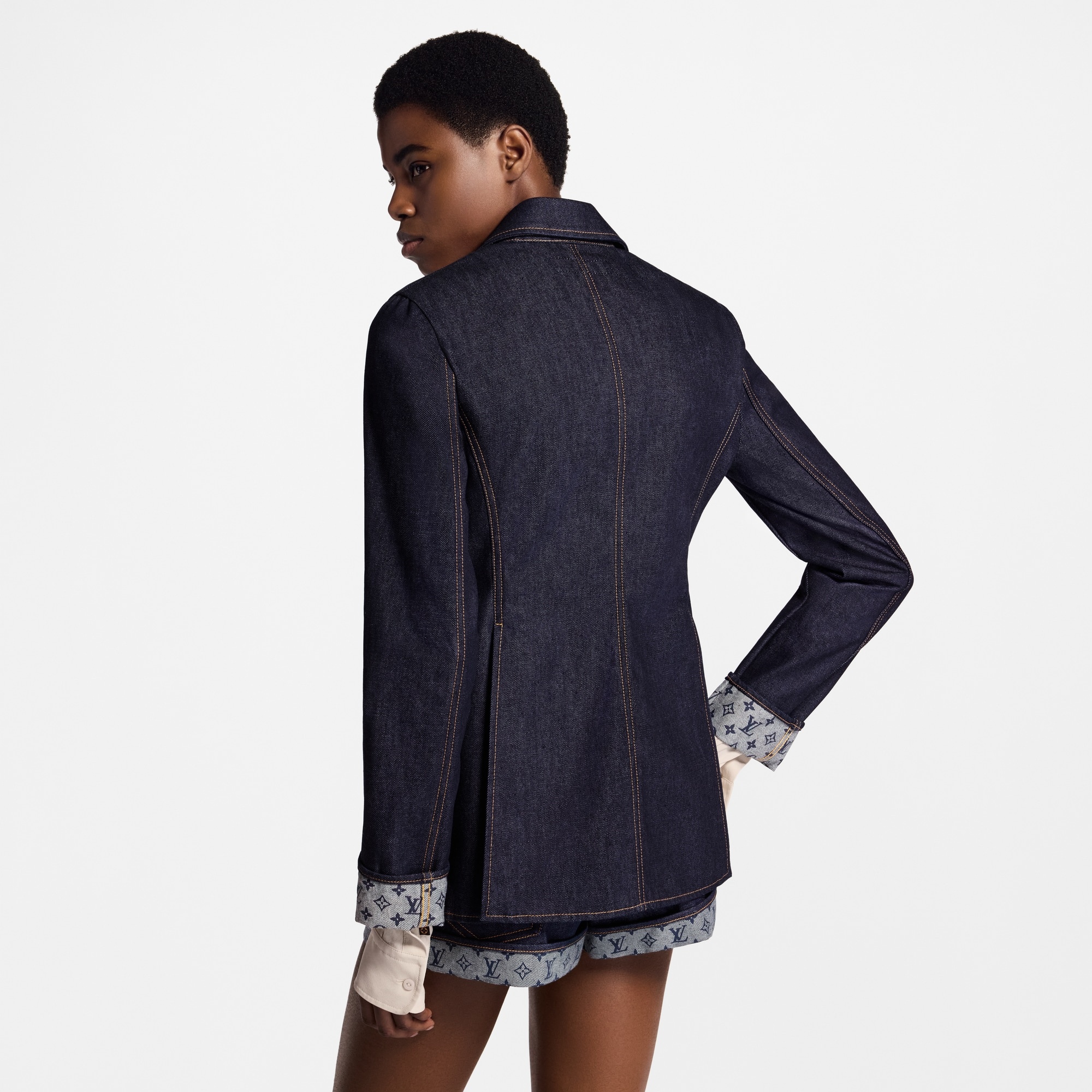 Denim Preppy Blazer - 7