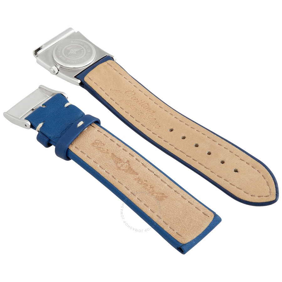 Breitling Quartz Men's 20 mm Leather Watch Band With Second Time Zone Attachment B6107211/C191.159X. - 2