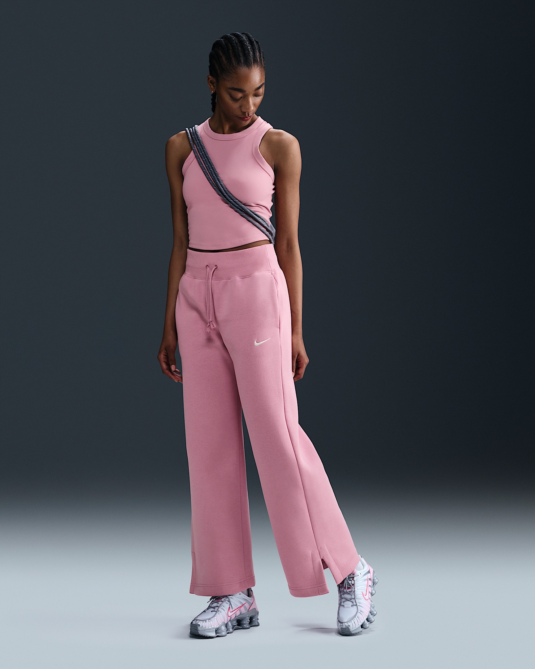 Nike Sportswear Phoenix Fleece Women's High-Waisted Wide-Leg Sweatpants - 1