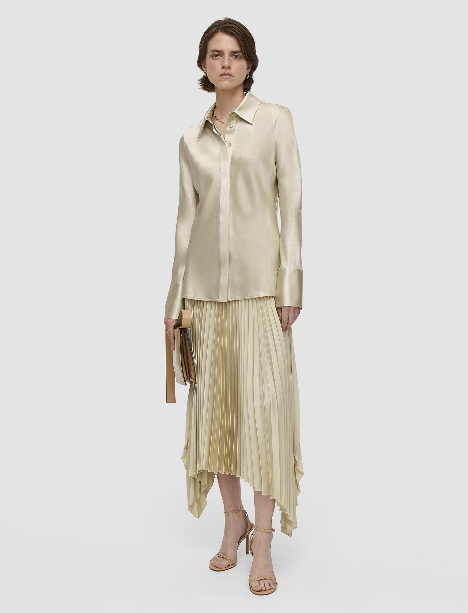 Silk Satin Brunel Blouse - 1