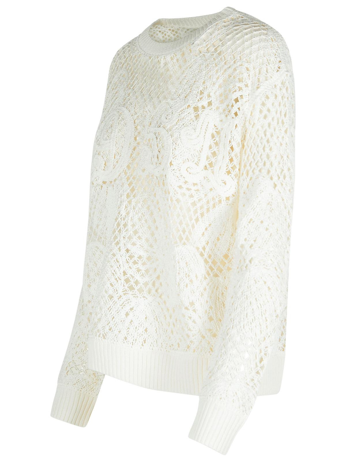 Max Mara 'Farea' White Cotton Blend Sweater Women - 2