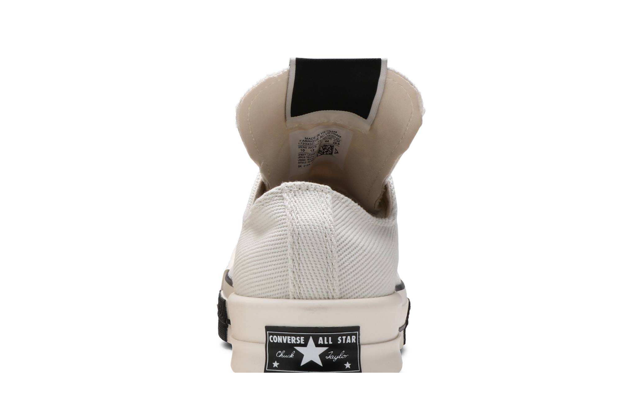 Rick Owens x TURBODRK Chuck 70 Low 'Lily White' - 6