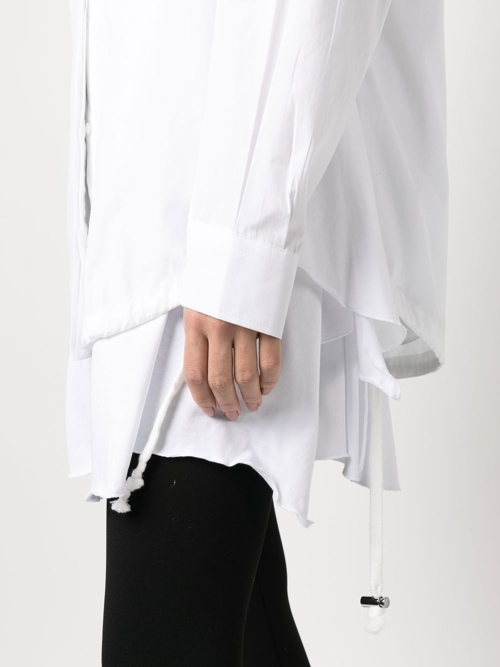 extra-fabric-detail shirt - 5