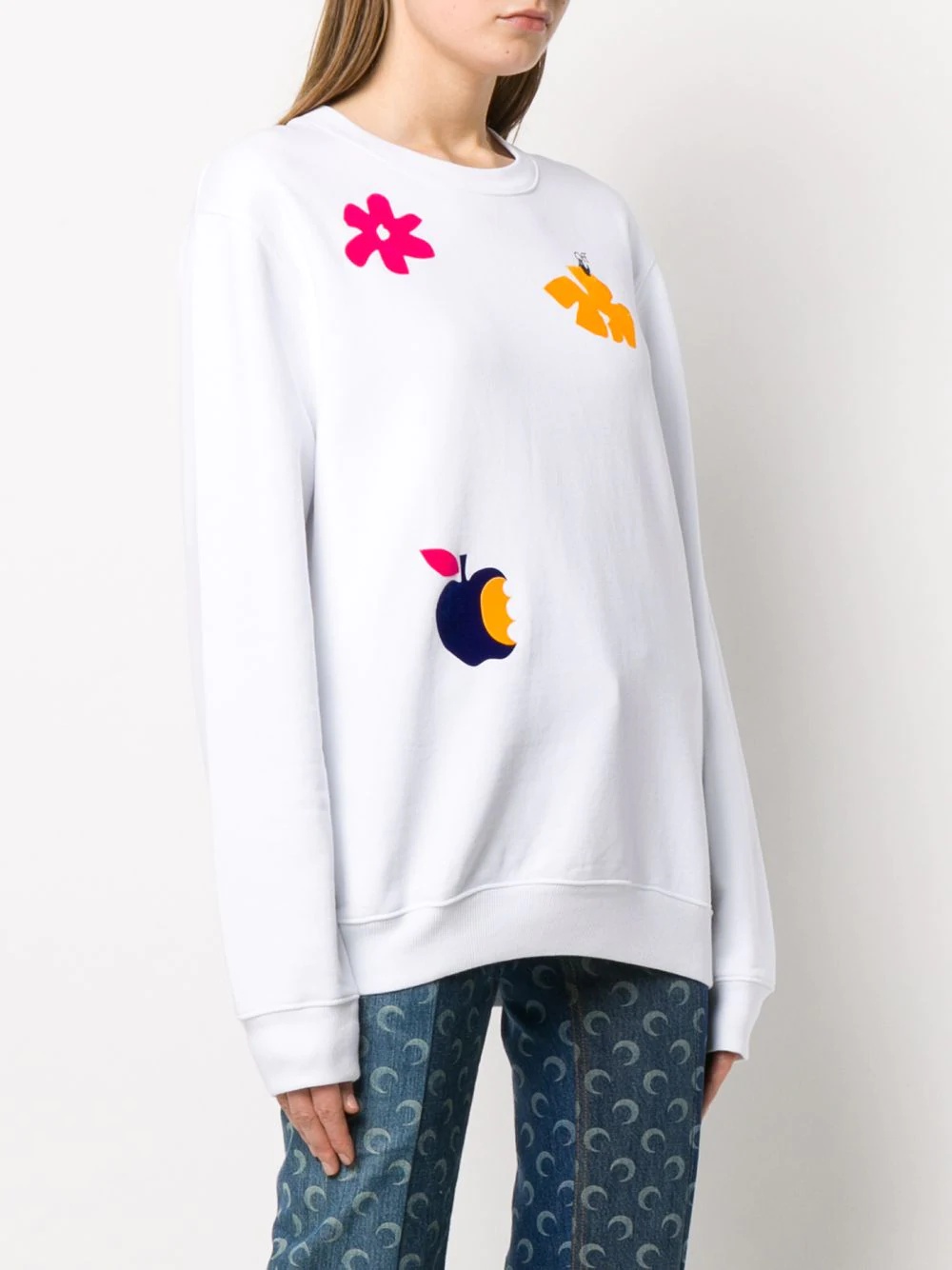 Flowers crew-neck sweatshirt - 3