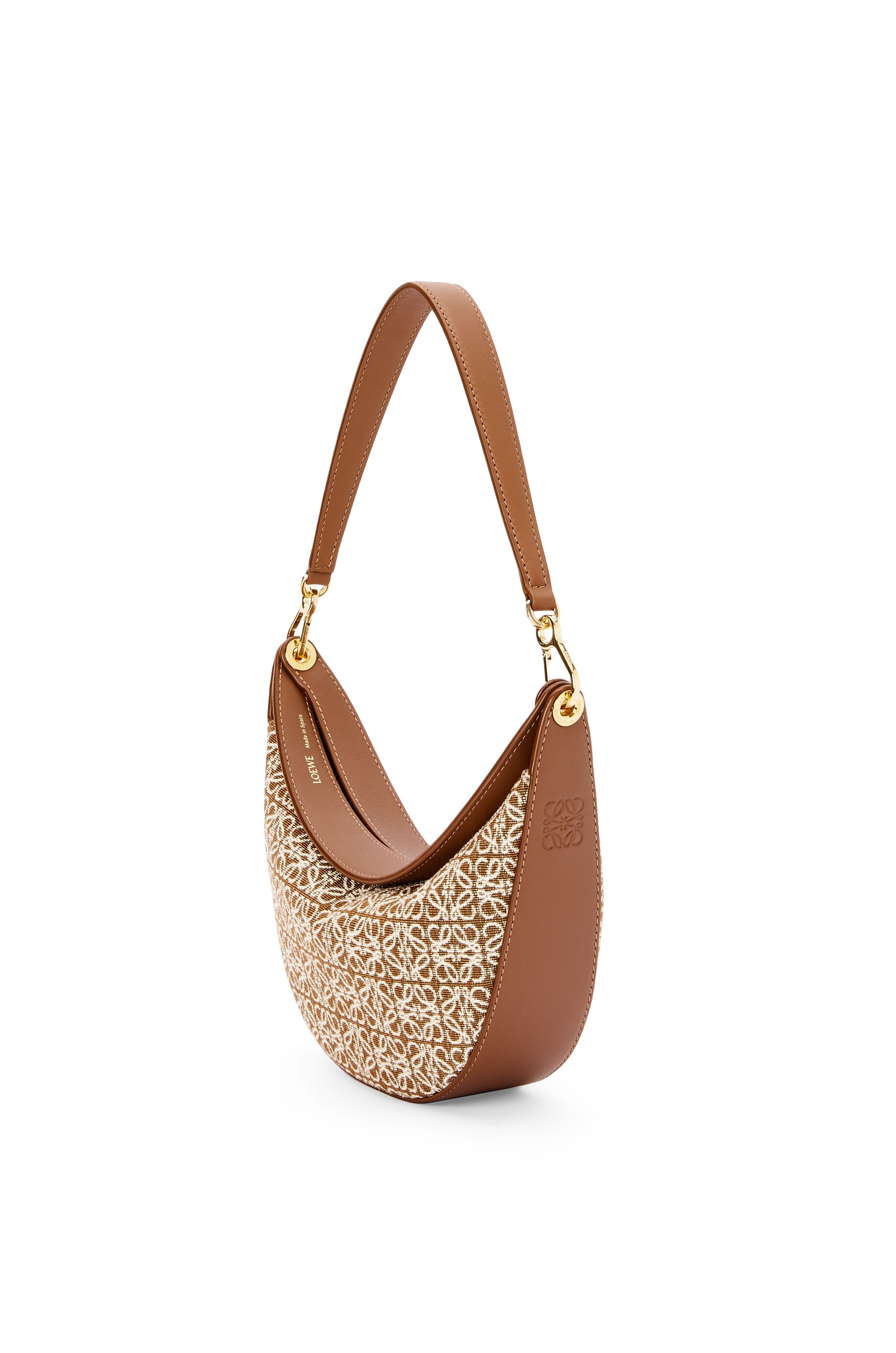 Small LOEWE Luna bag in Anagram jacquard and classic calfskin - 4