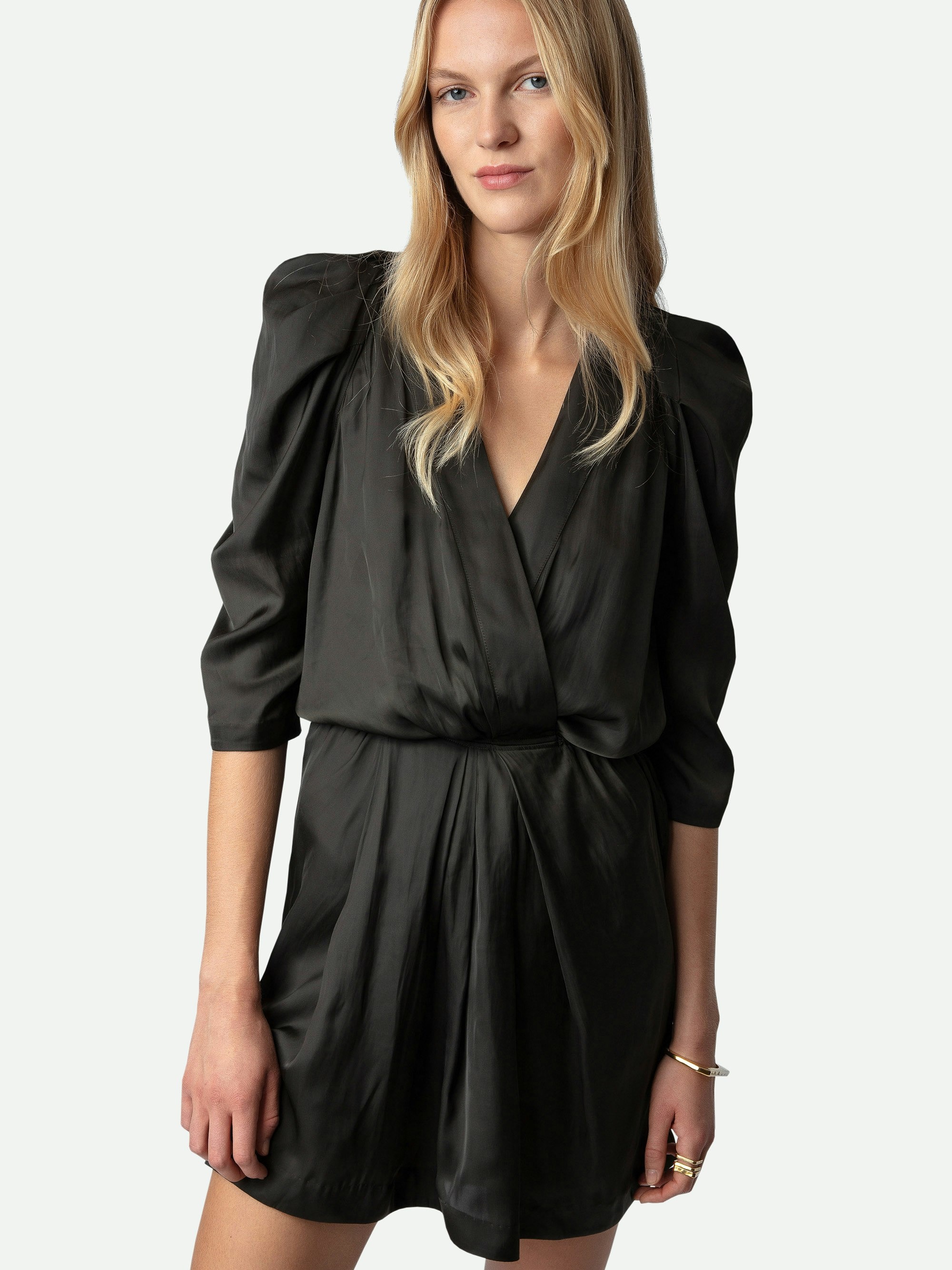Ruz Satin Dress - 5