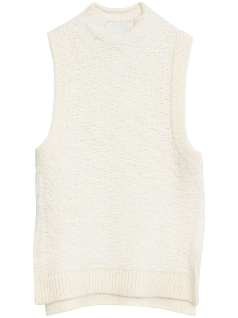 mock-neck wool top 1