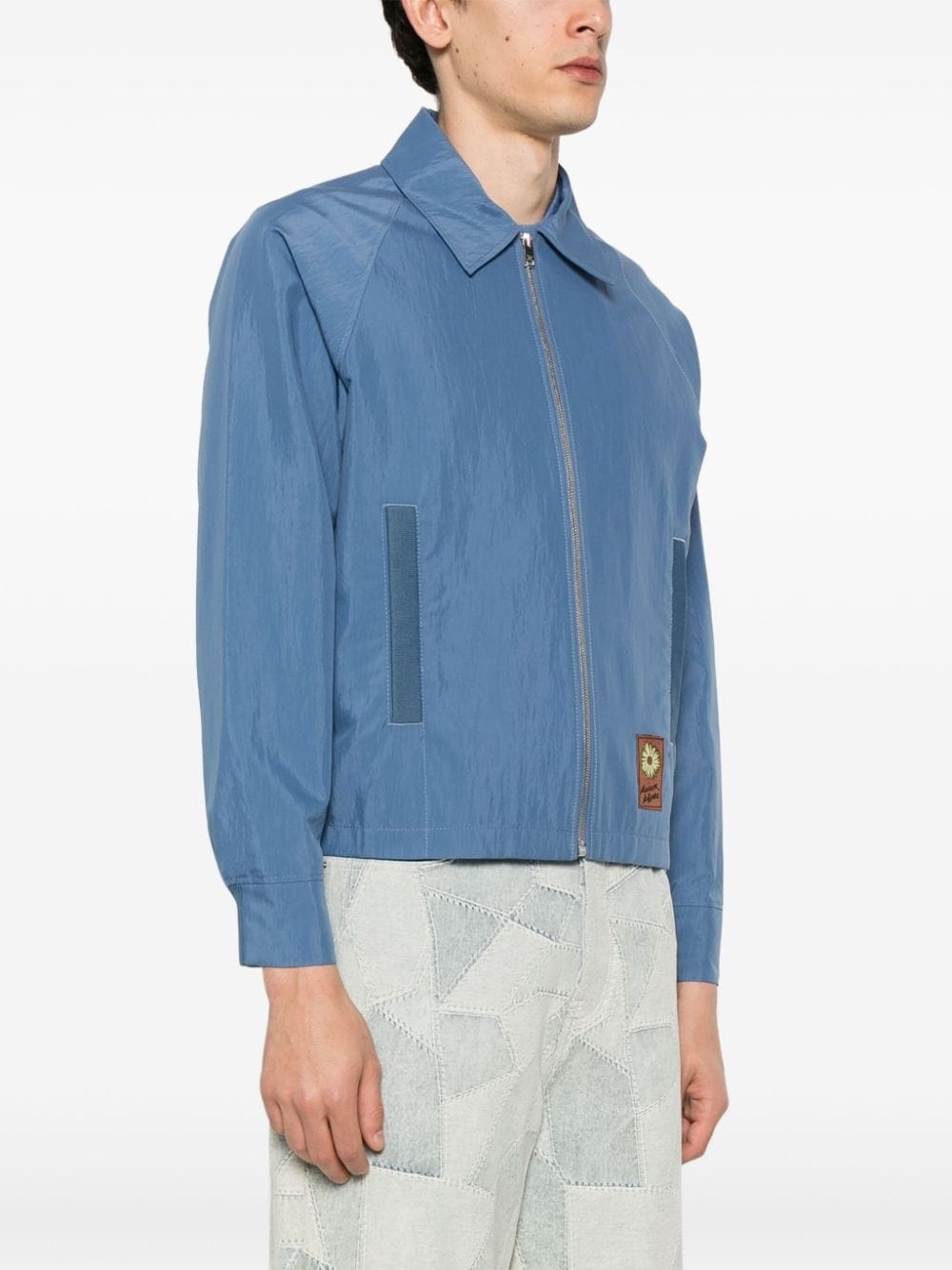Floating Flower-patch bomber jacket - 3