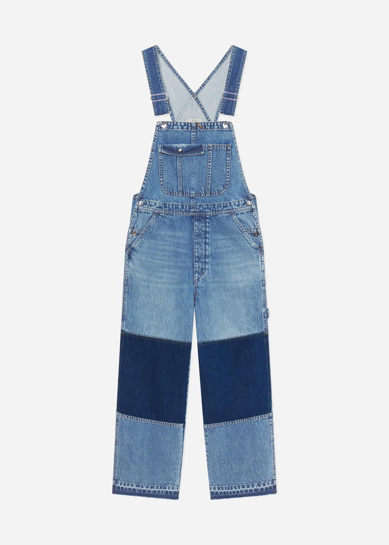 Patchwork Denim Overall 1