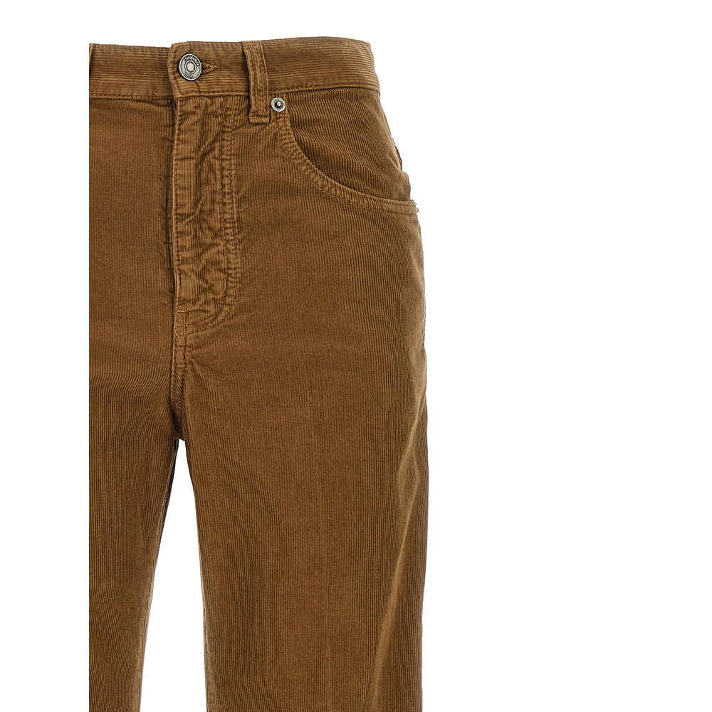 Saint Laurent Brown Trousers - Straight Trousers Women - 4