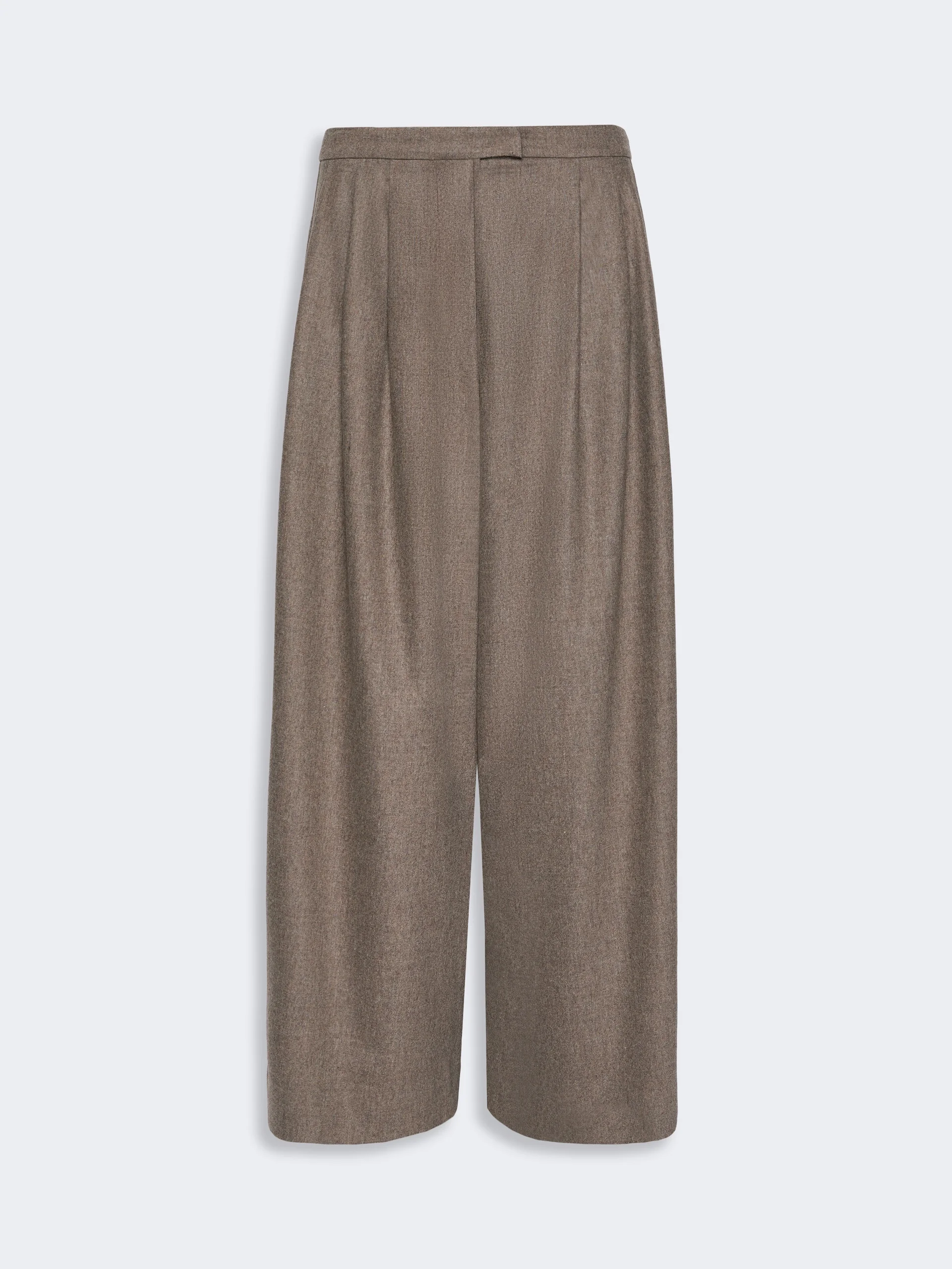 PANFILO Flared wool flannel trousers - TURTLEDOVE - 1