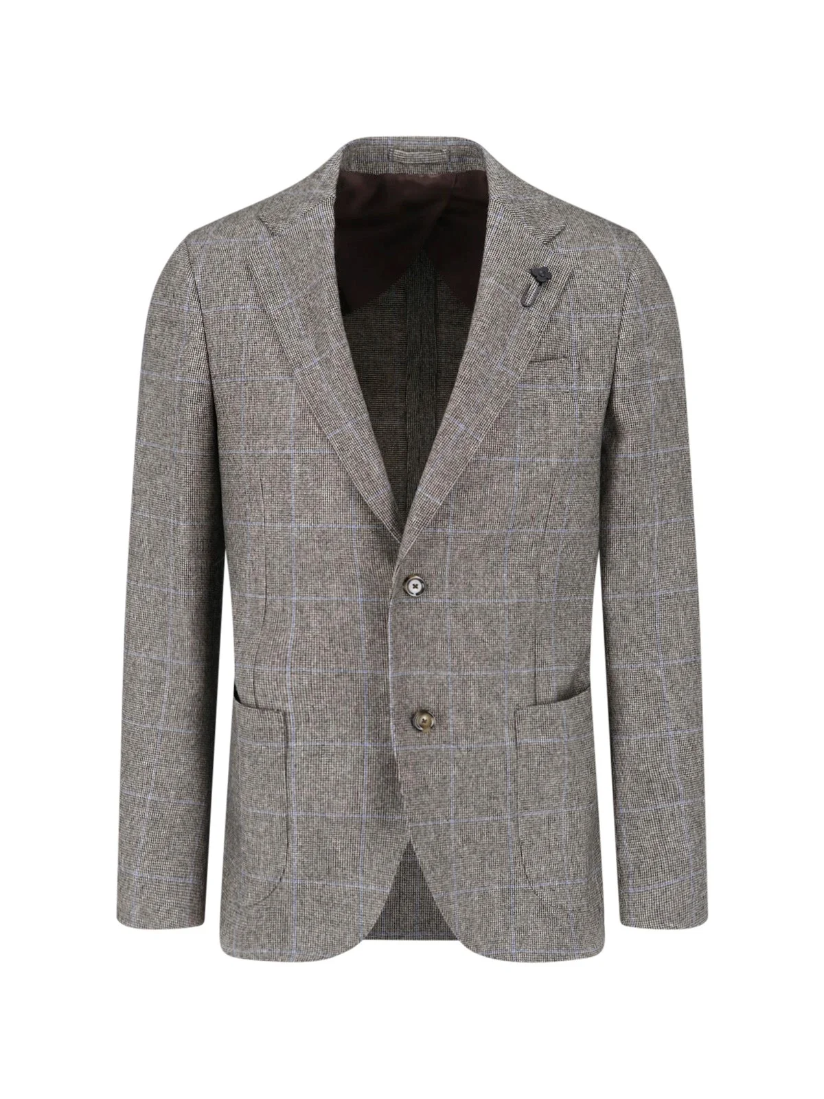 SINGLE-BREASTED WOOL BLAZER - 1