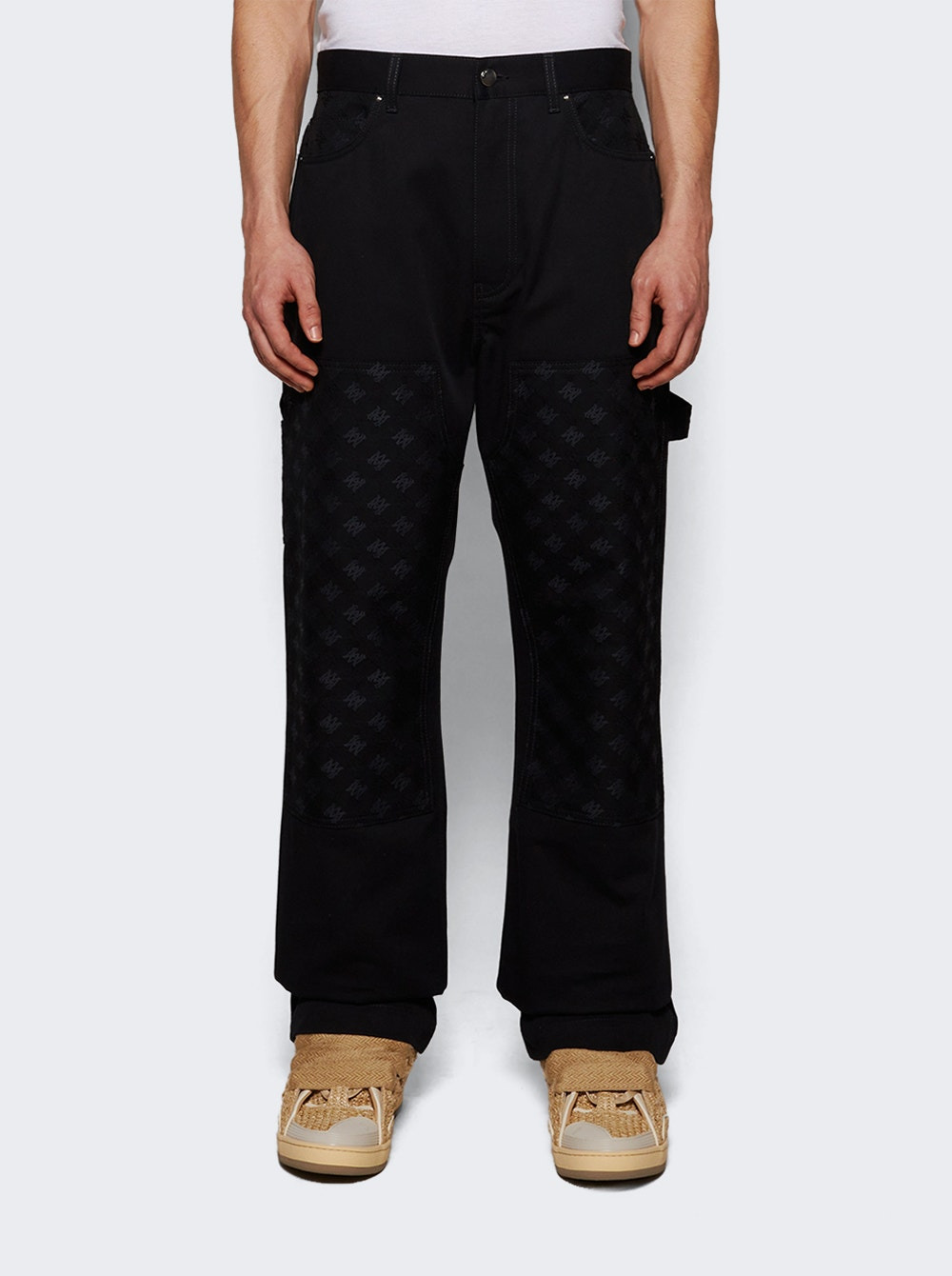 Ma Quad Jacquard Carpenter Pants Black - 2