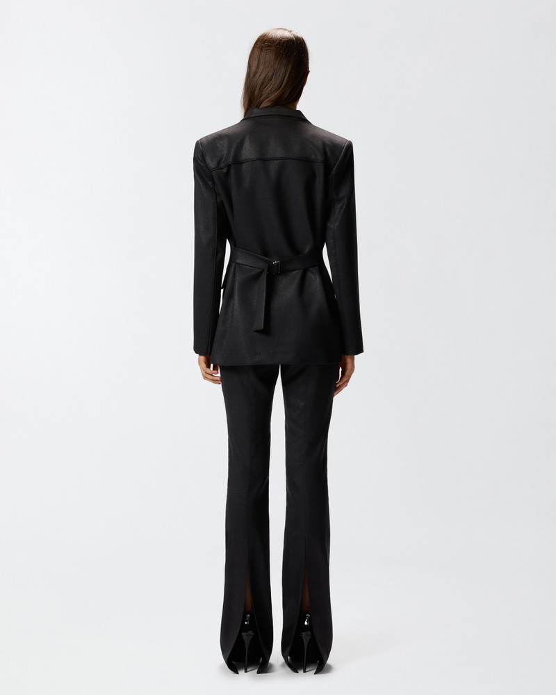 PINSTRIPED BLAZER WITH STRAP 4