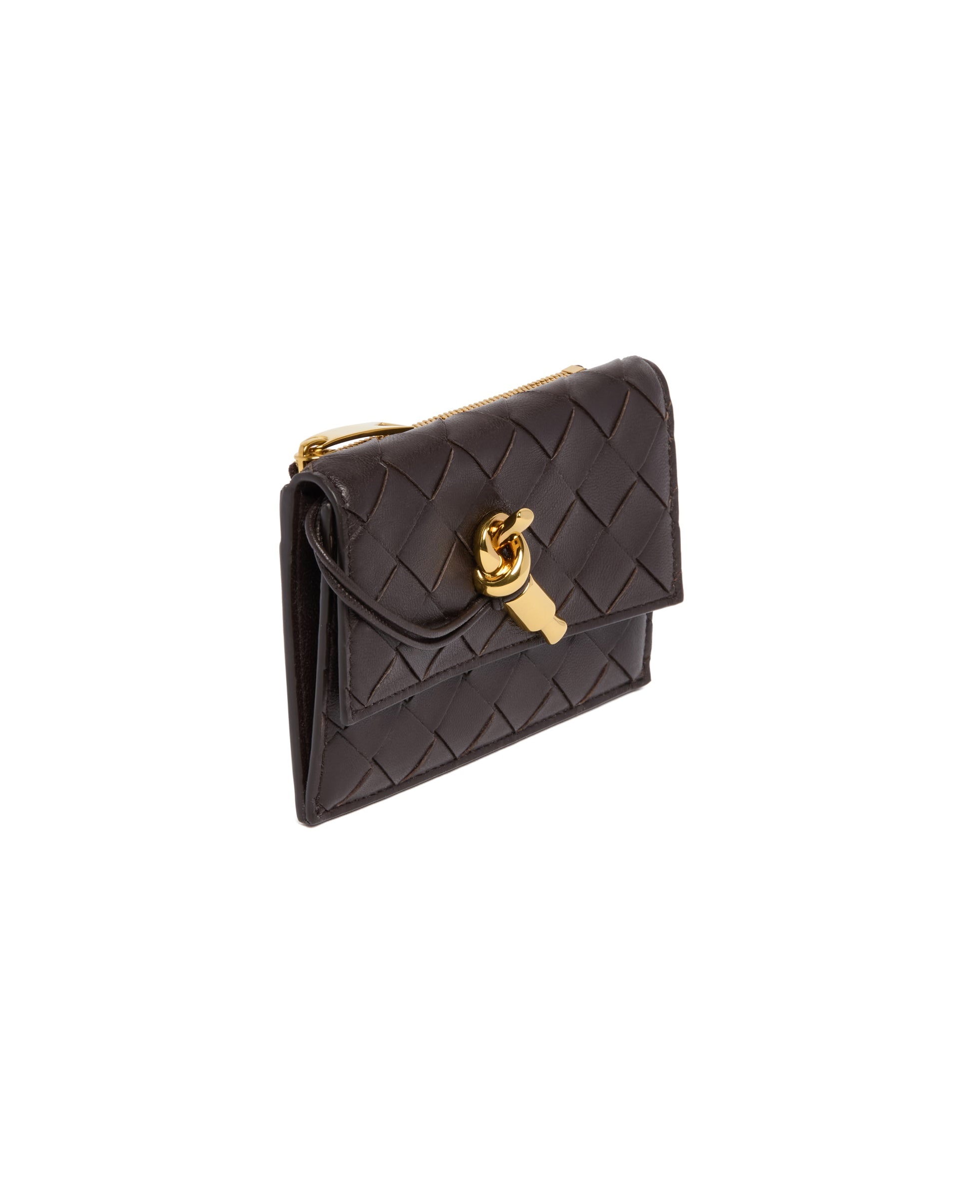 Brown Leather Andiamo Cardholder - 4