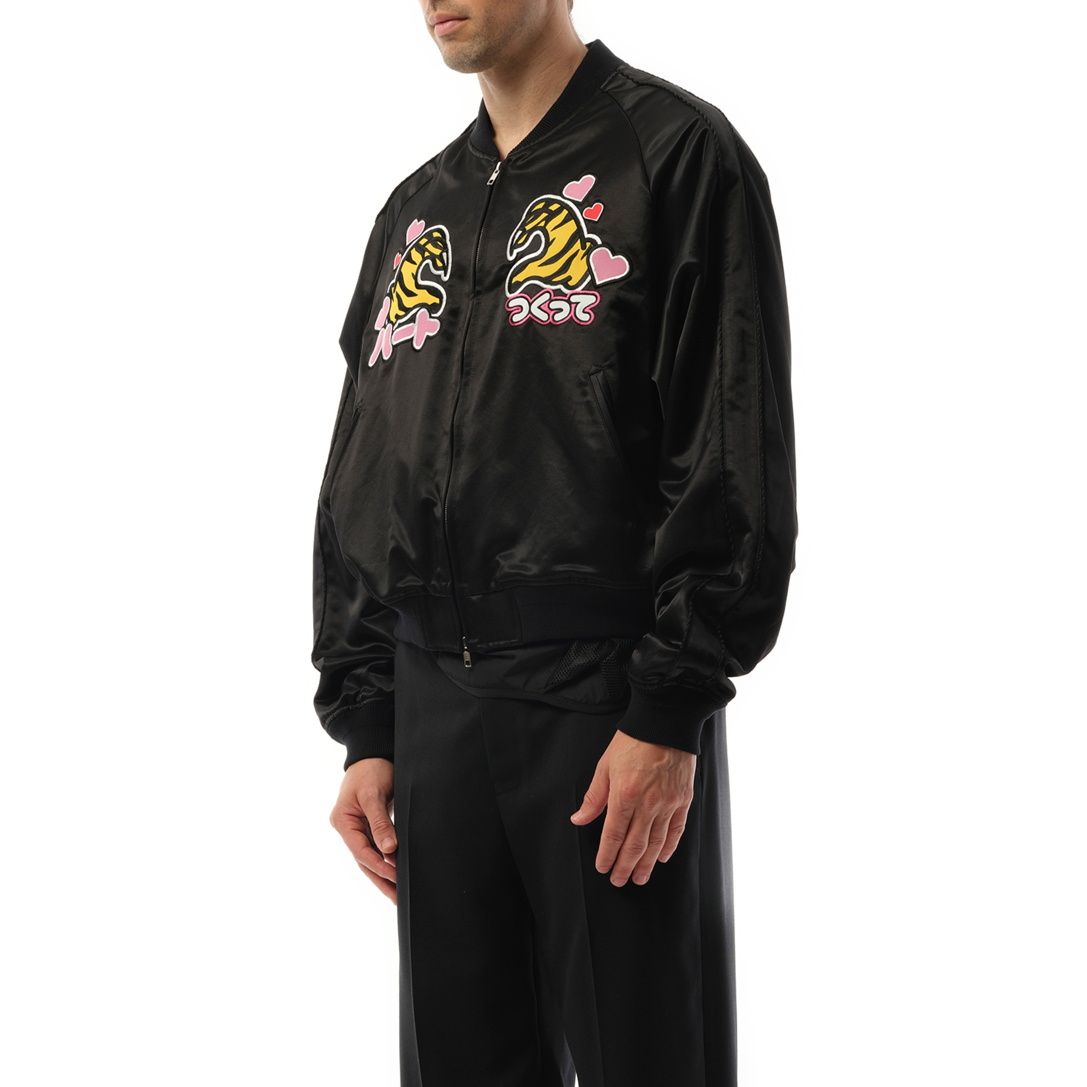 Tiger Fan-Service Souvenir Jacket in Black - 5