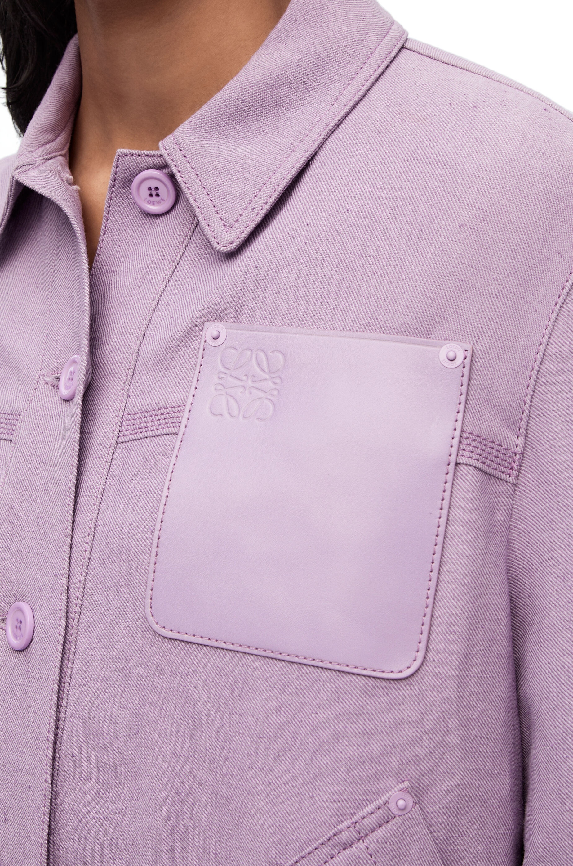 Workwear jacket in linen blend - 5
