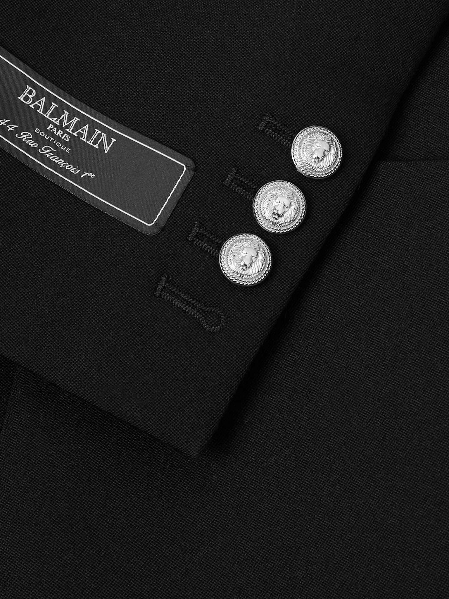 Slim-Fit Double-Breasted Wool Blazer - 5