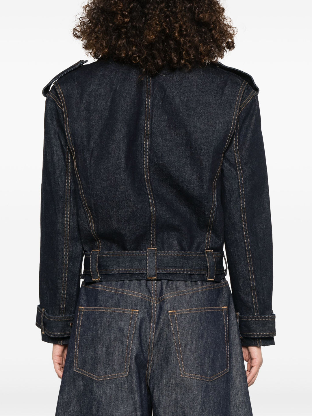 Crush Denim Biker Jacket - 4