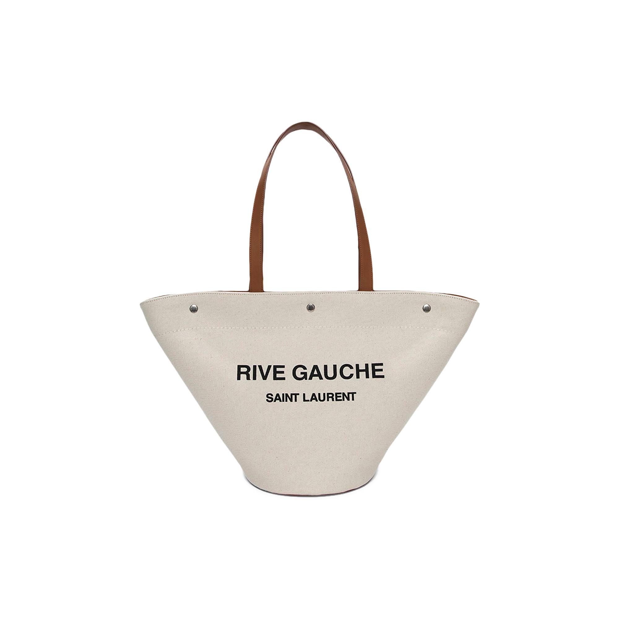 Saint Laurent Rive Gauche Tote Bag 'Greggio/Nero/Brick' - 1