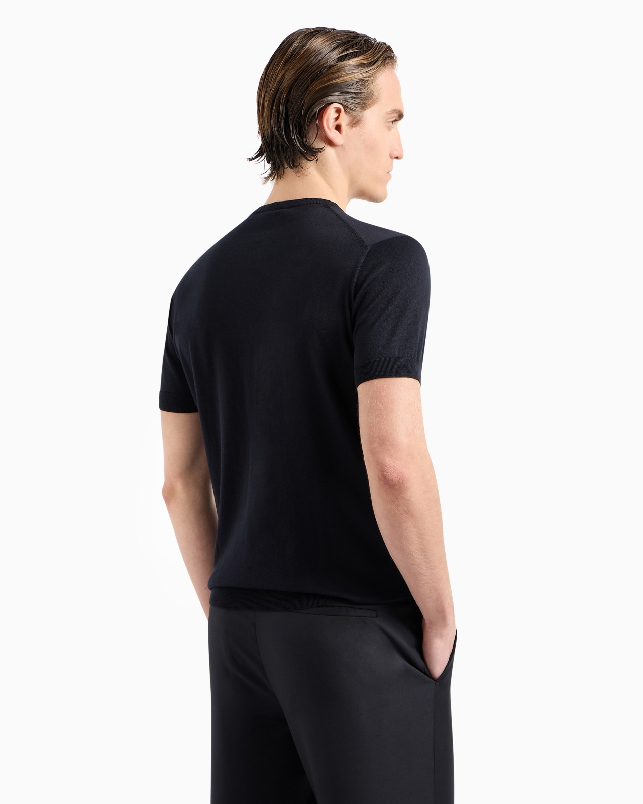Silk and cotton crew-neck jumper - 3