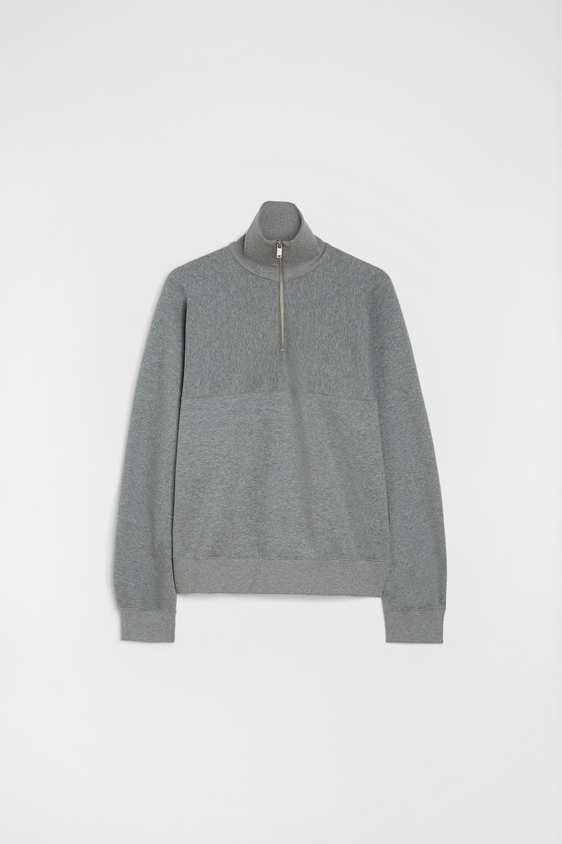 Cotton Terry High-Neck Sweatshirt 1