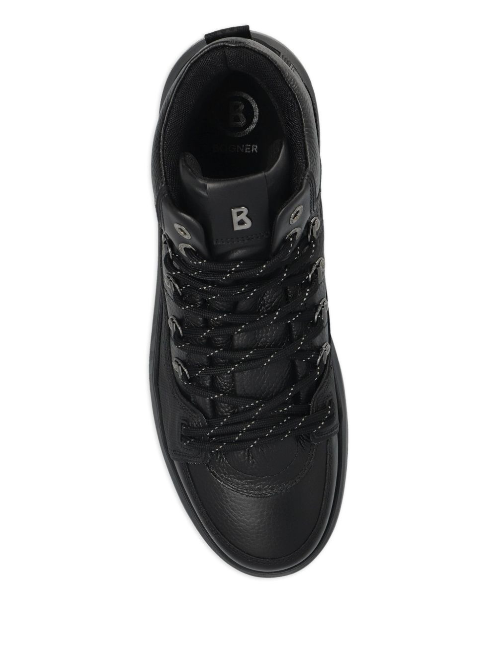 lace-up platform sneakers - 4