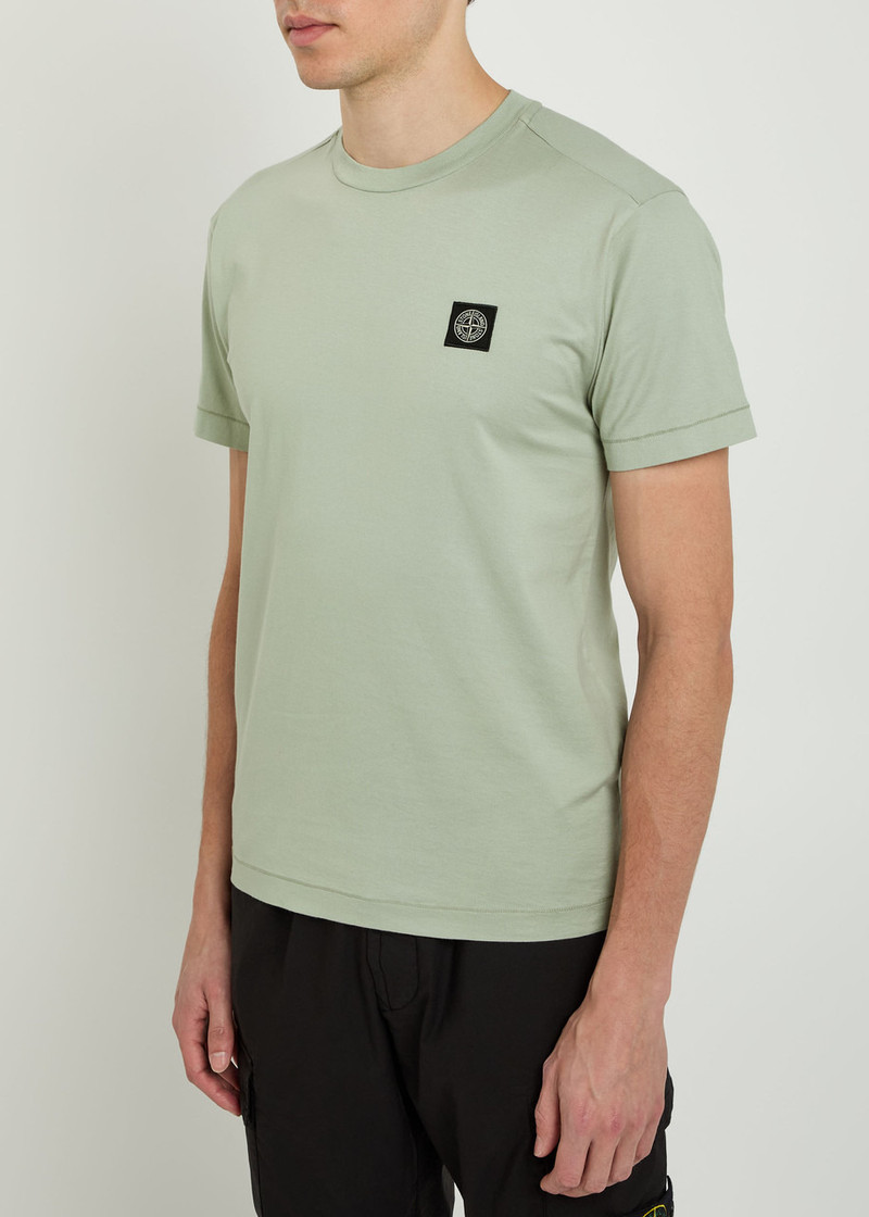 Stone Island Stone Island Logo-appliquéd Cotton T-shirt outlook