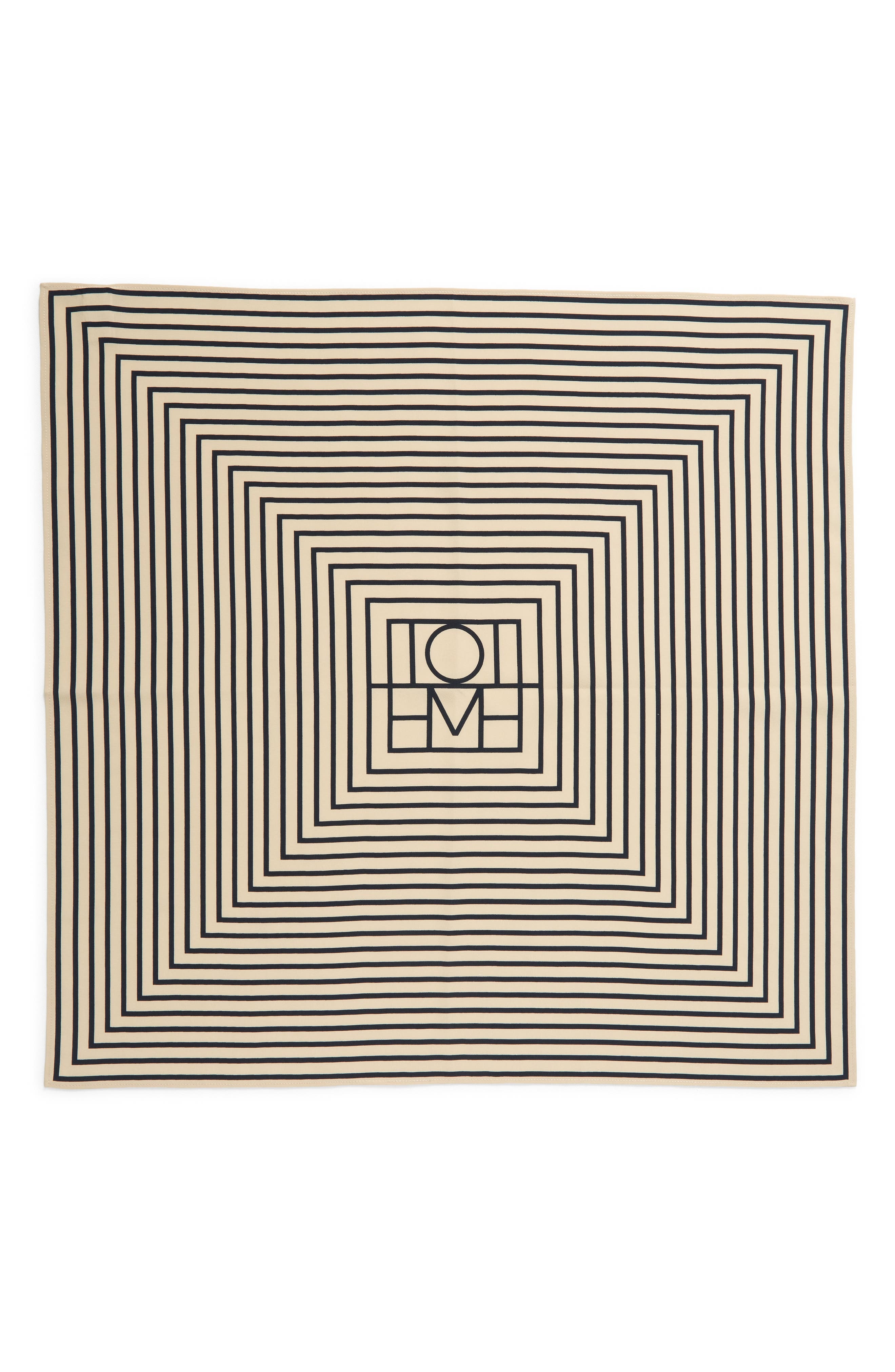 TOTEME Signature Logo Square Silk Scarf in Monogram Print at Nordstrom - 1