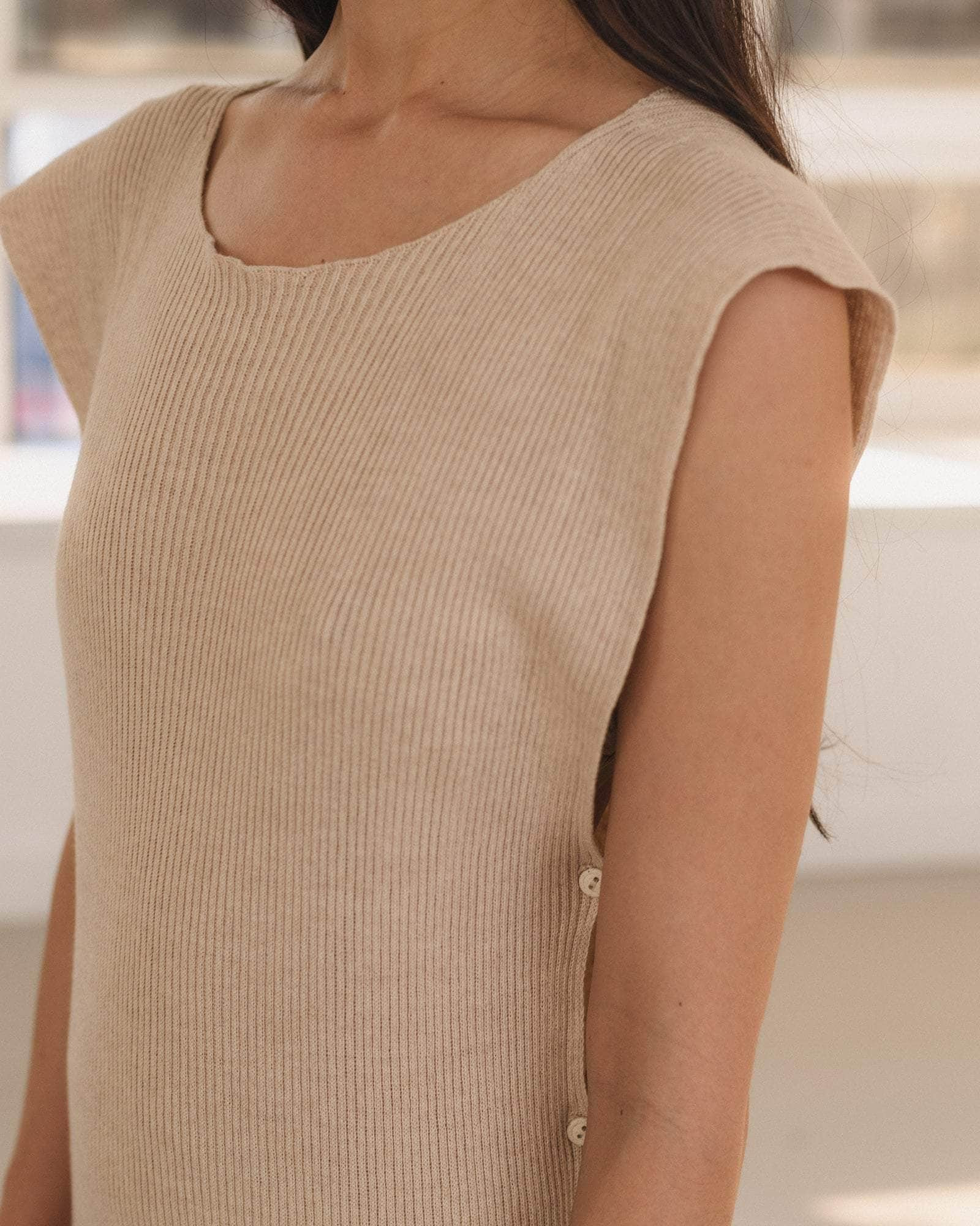Franca Dress - Linen Cotton Rib - 8