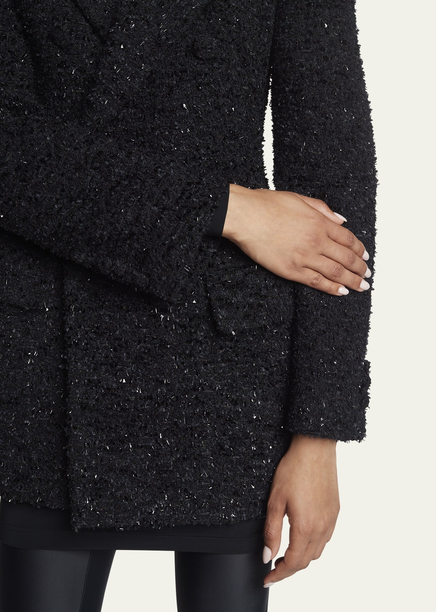 Boucle Double-Breast Hourglass Coat - 5
