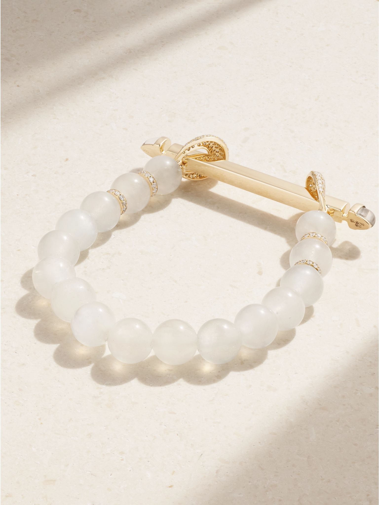 Chakra 18-karat gold multi-stone bracelet Gold - 3