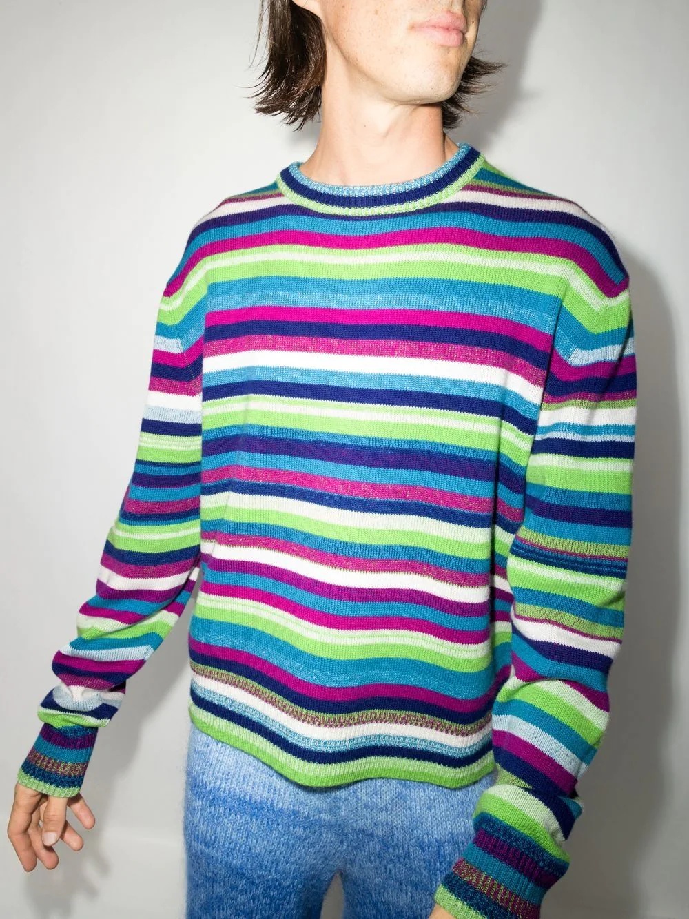 horizontal-stripe jumper - 2