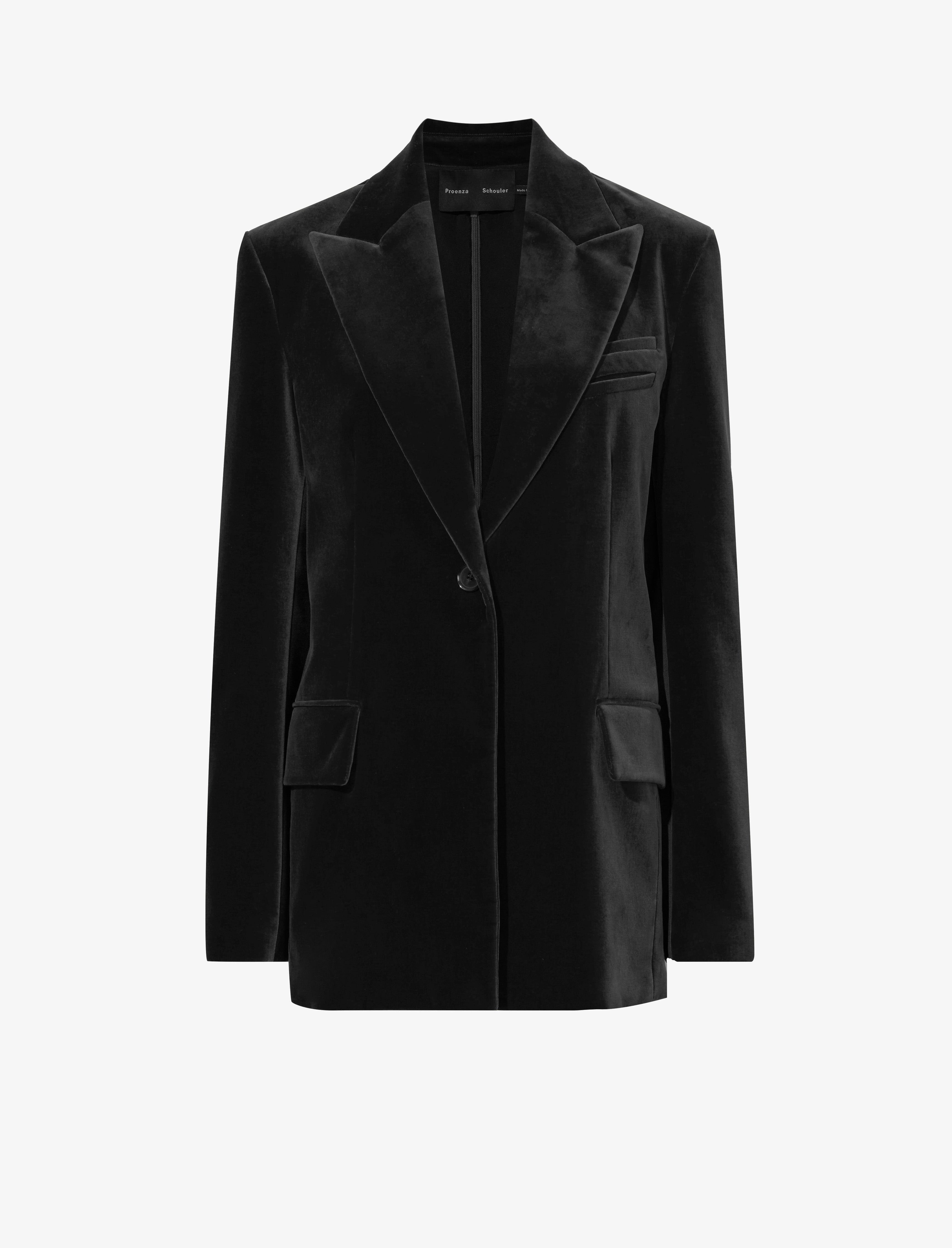 Nico Tuxedo Jacket in Velvet Suiting - 1