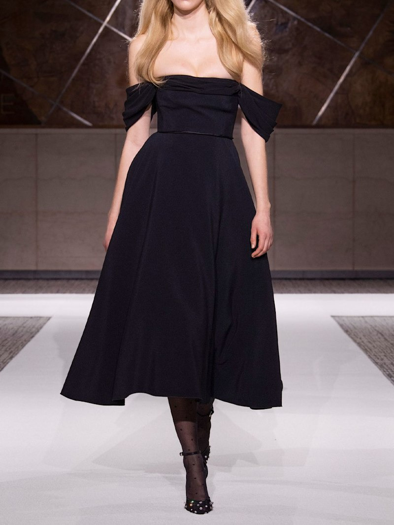 Off-the-shoulder cady midi dress - 2