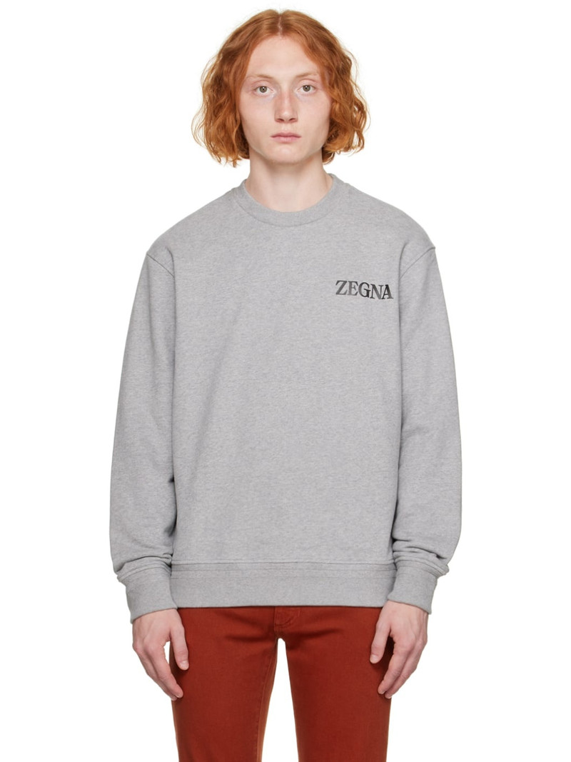 Gray Bonded Sweatshirt - 1