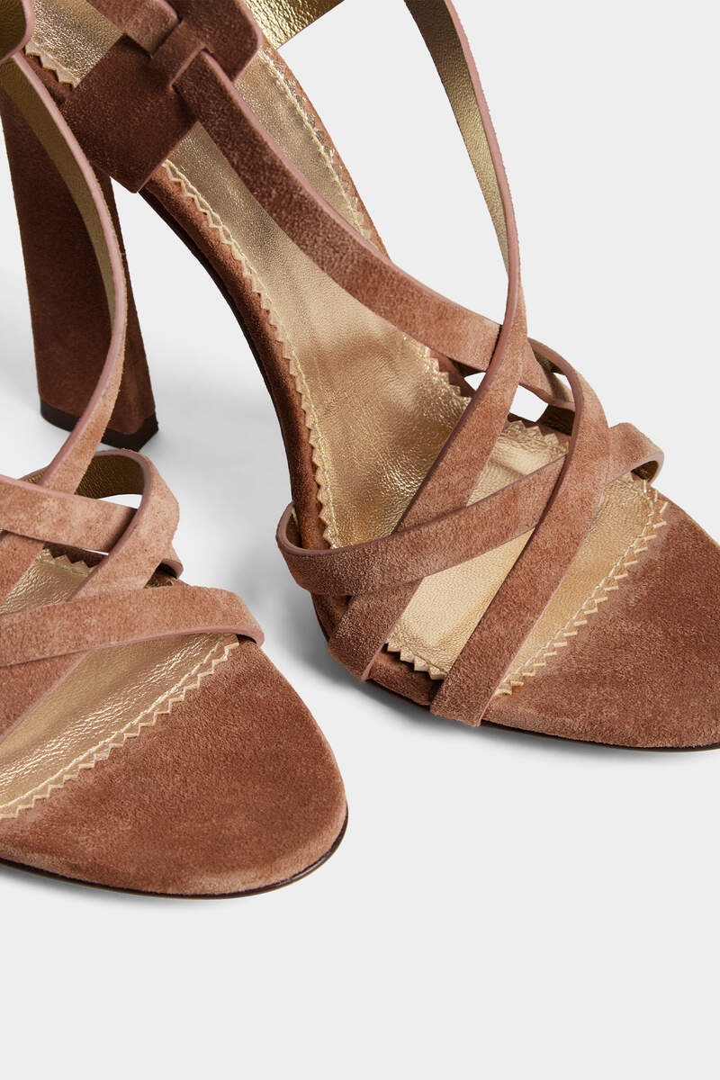 TWIN HEELED SANDALS - 4