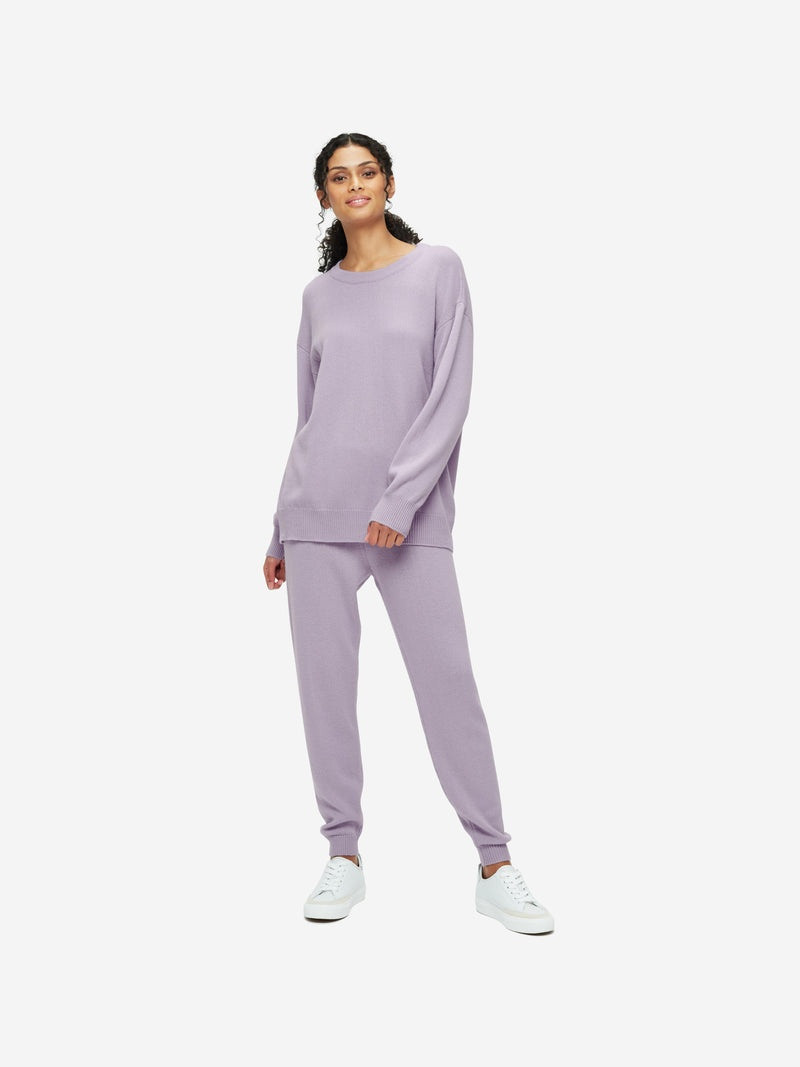 Derek Rose Women's Relaxed Sweater Daphne Cashmere Lilac outlook