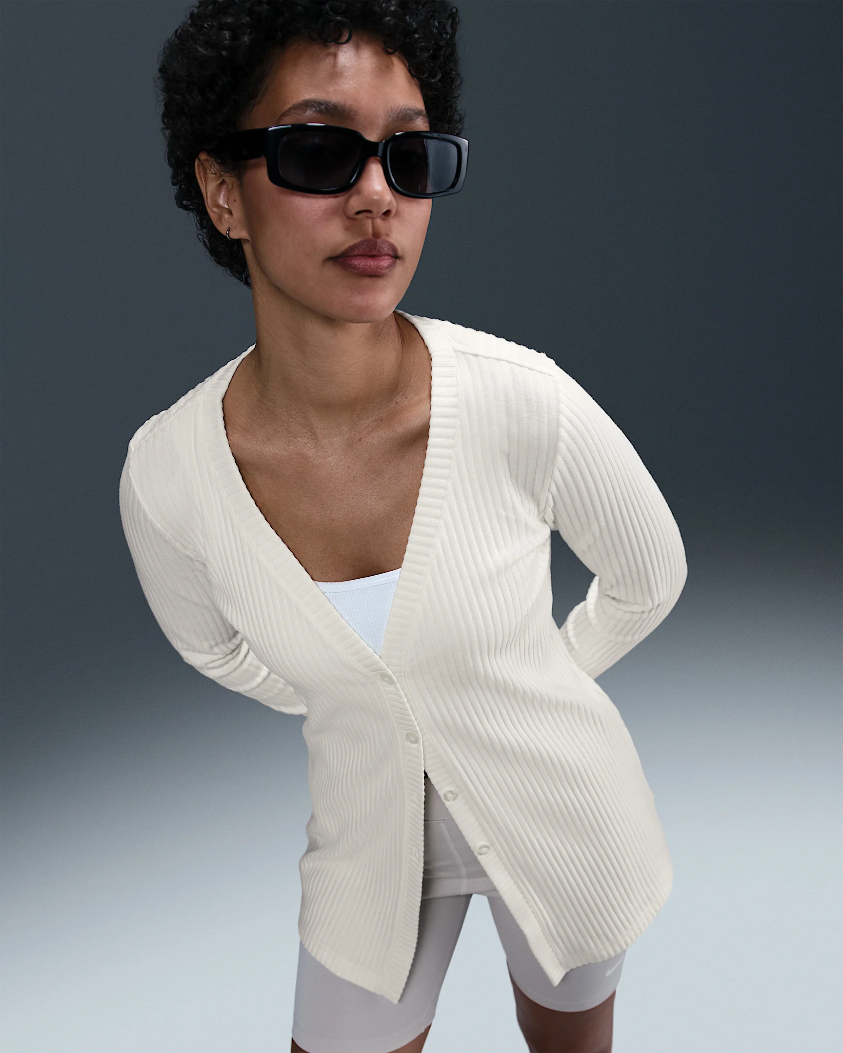 Nike Sportswear Chill Knit Women's Slim Ribbed Cardigan - 1